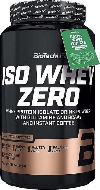 Протеин "Кофе латте" - BiotechUSA ISO Whey Zero Lactose Free Caffe Latte Protein — фото N2