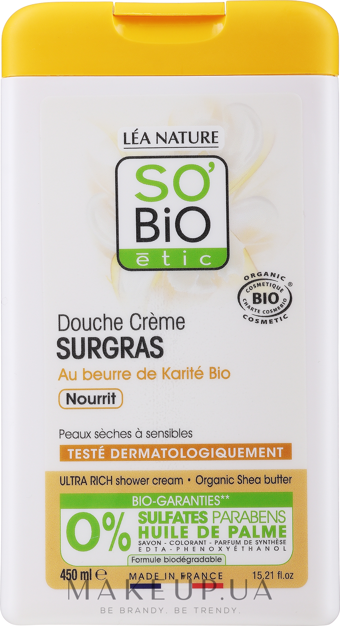 Крем для душу - So'Bio Lipid-Replenishing Shea Shower Cream — фото 450ml