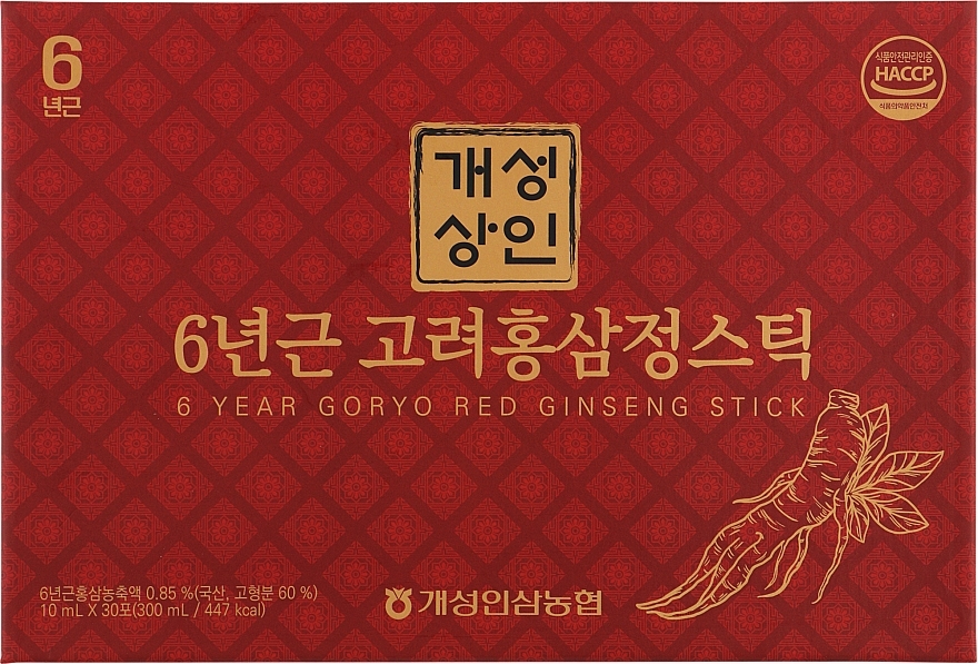 УЦІНКА Напій з екстрактом женьшеню - InnerSet 6year Goryo Red Ginseng Stick * — фото N1