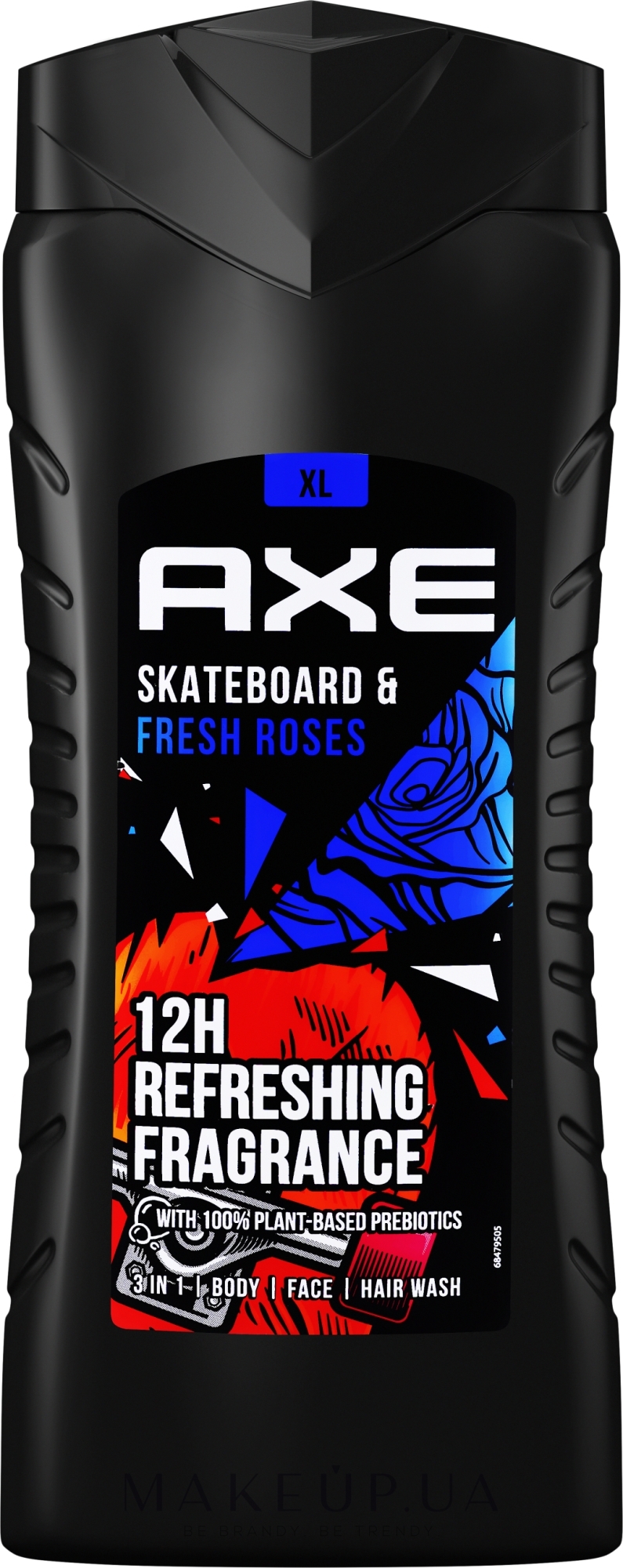 Гель для душу "3 в 1" - Axe Skateboard & Fresh Roses 3 In 1 Body Wash — фото 400ml