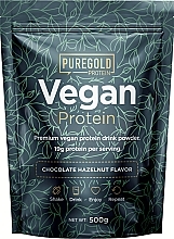 Растительный протеин "Шоколад с лесными орехами" - PureGold Vegan Protein Chocolate Hazelnut — фото N1
