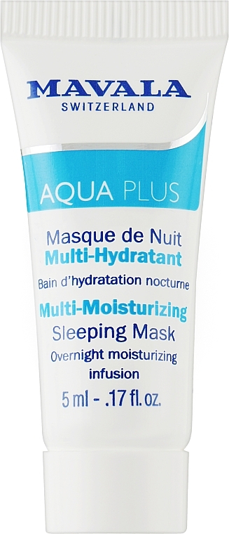 Активно увлажняющая ночная маска - Mavala Aqua Plus Multi-Moisturizing Sleeping Mask (пробник) — фото N1