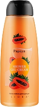 Гель-крем для душа "Папайя" - Liora Papaya Shower Gel-Cream — фото N1