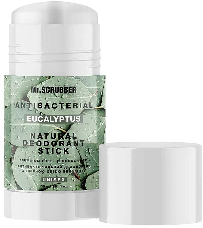 Антибактериальный дезодорант с эфирным маслом эвкалипта "Antibacterial Eucalyptus" - Mr.Scrubber Natural Deodorant Stick