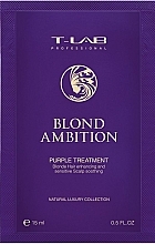 Кондиционер для коррекции цвета и питания волос - T-LAB Professional Blond Ambition Purple Treatment (пробник) — фото N1