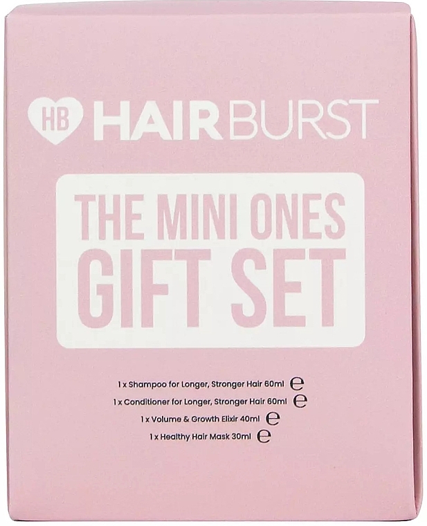 Набор для роста и укрепления волос - Hairburst The Mini Ones Gift Set (shm/60ml + cond/60ml + spr/40ml + mask/30ml)  — фото N2