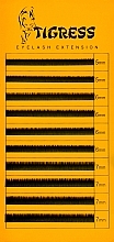 Духи, Парфюмерия, косметика Ресницы для наращивания 10 л, MIX черные, изгиб B, толщина 0.10мм, длина 5(3)*6(4)*7(3)мм - Tigress