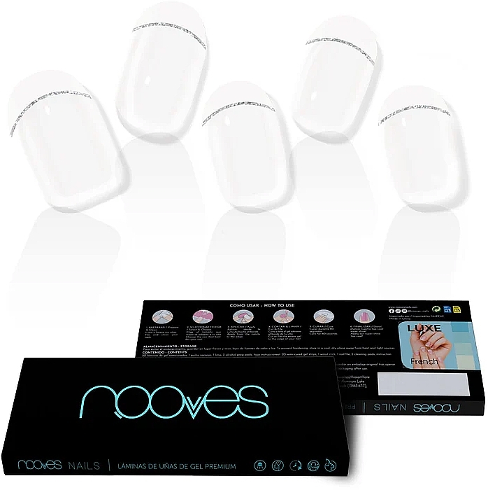 Набор для ногтей - Nooves Pack Premium French Gradient + UV/LED Lamp 8W — фото N2