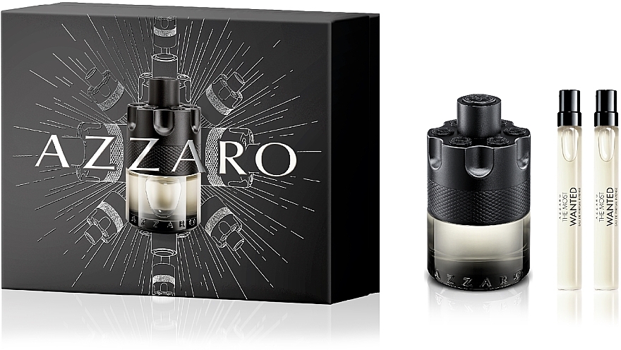 Azzaro The Most Wanted Intense - Набір (edt/100ml + edt/2х10ml) — фото N1