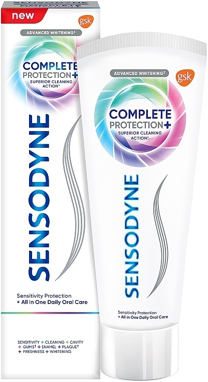 Зубна паста "Комплексний захист+" - Sensodyne Complete Protection+ Toothpaste — фото N1