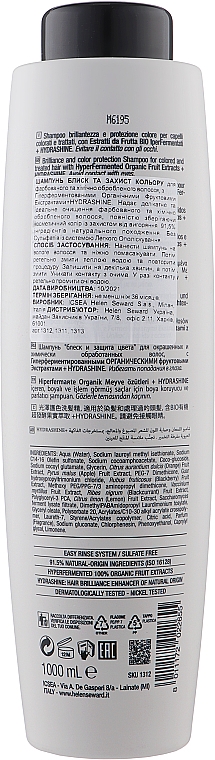Шампунь для блиску й захисту кольору волосся - Helen Seward Hydra 5/S Shampoo — фото N3