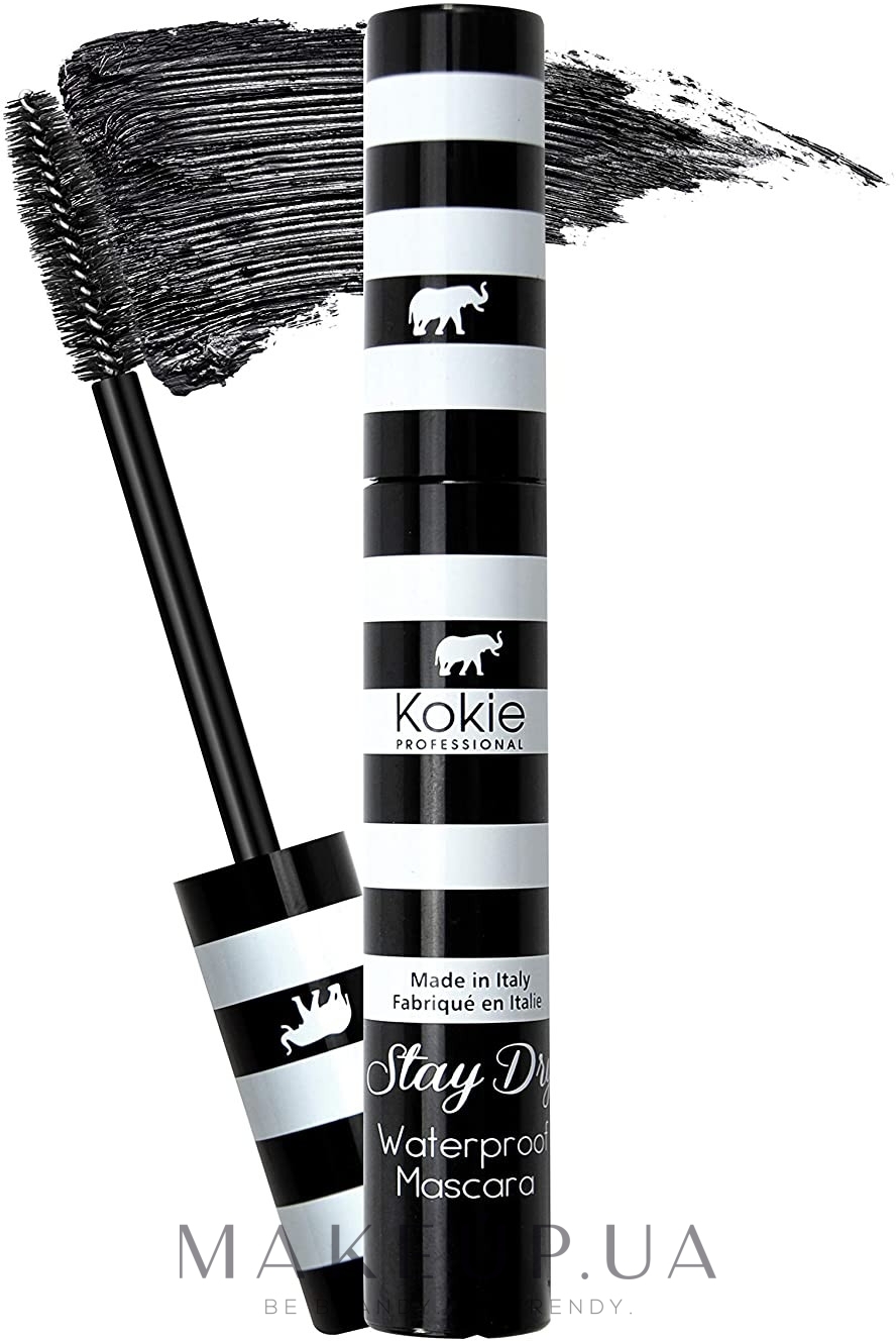 Туш для вій - Kokie Professional Stay Dry Waterproof Mascara — фото Black