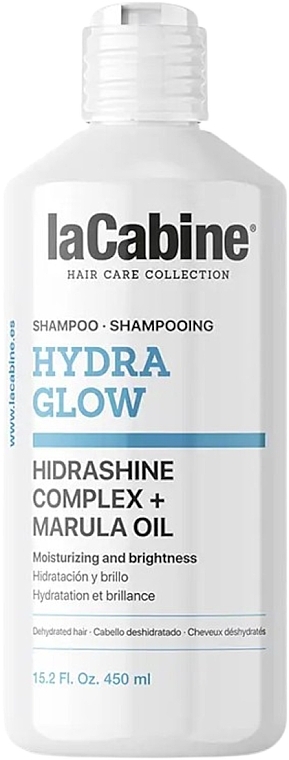 Увлажняющий шампунь для волос - La Cabine Hydra Glow Shampoo Hidrashine Complex + Marula Oil  — фото N1