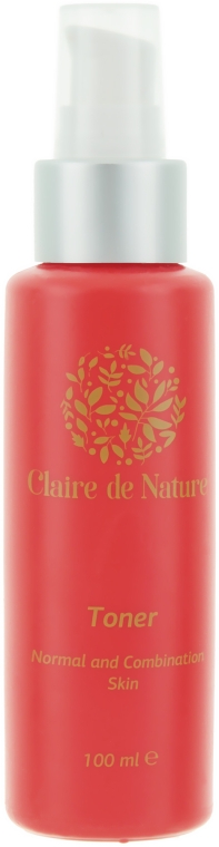 Тоник для нормальной и комбинированной кожи лица - Claire de Nature Toner For Normal and Combination Skin — фото N1