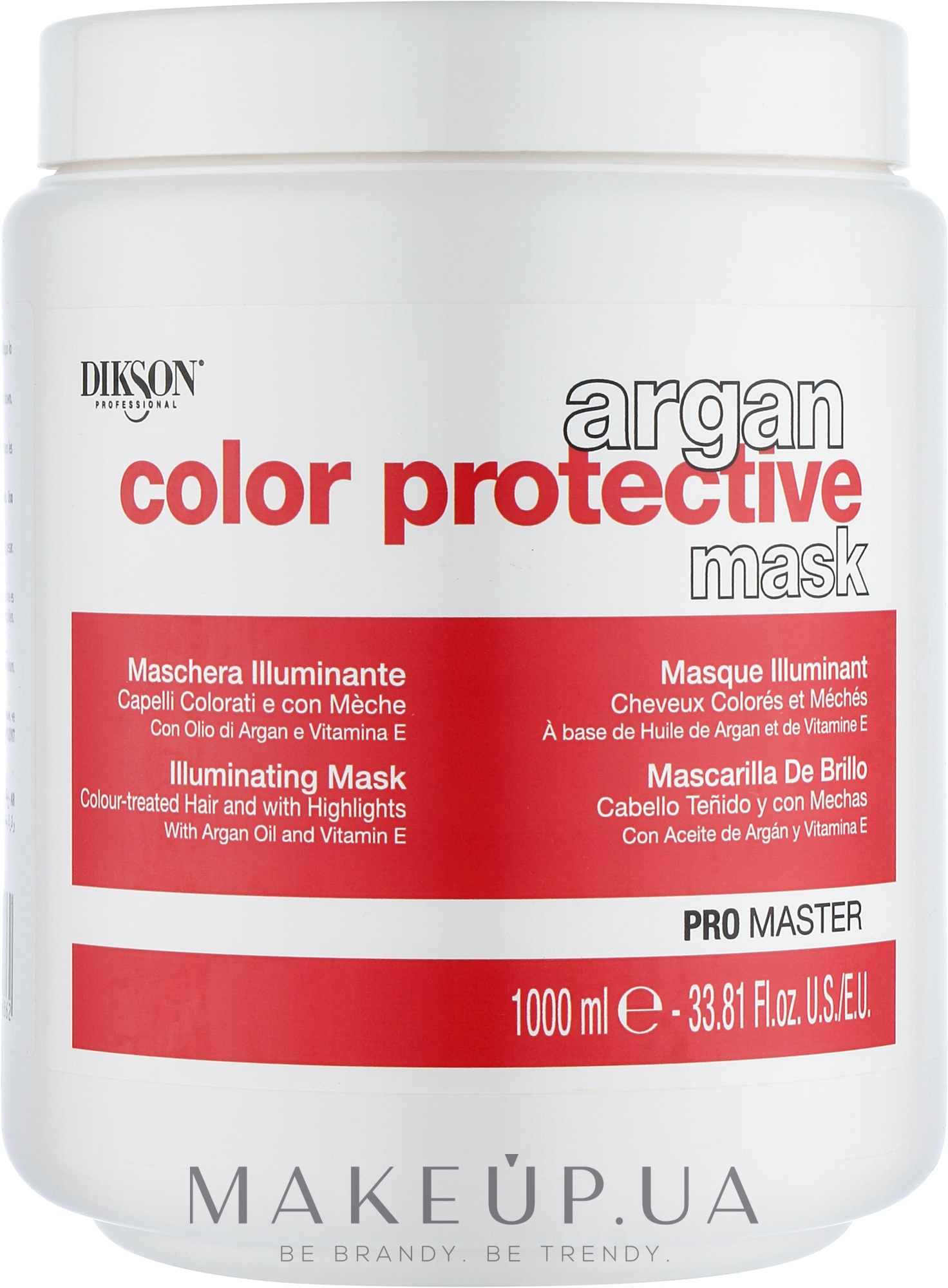 Захисна маска для блиску фарбованого волосся - Dikson Argan Color Protective Mask — фото 1000ml