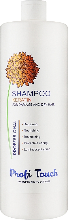 Шампунь для волос "Keratin" - Profi Touch Shampoo  — фото N2