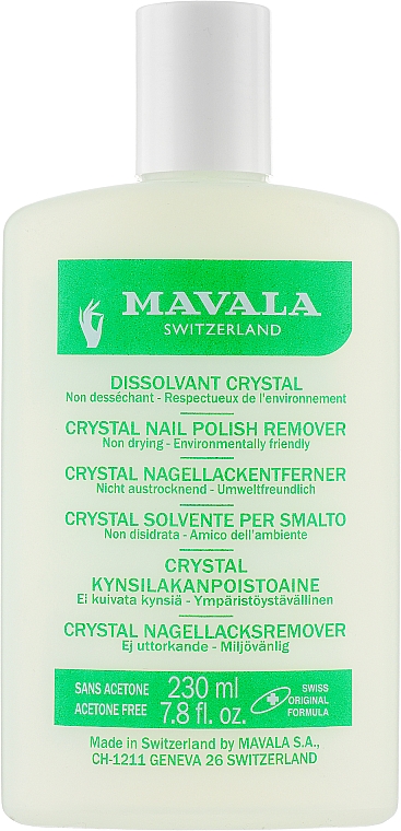 Екорідина для зняття лаку без ацетону - Mavala Crystal Nail Polish Remover — фото N1