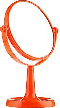 Духи, Парфюмерия, косметика Зеркало на подставке 85734, круглое, 15,5 см, оранжевое - Top Choice Colours Mirror