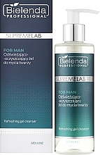 Освежающий гель для умывания для мужчин - Bielenda Professional SupremeLab For Men Refreshing Gel Cleanser  — фото N2