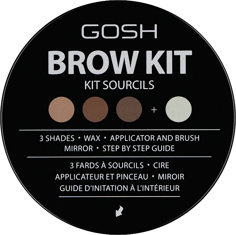 Палетка для подчеркивания формы бровей - Gosh Eye Brow Kit — фото N2