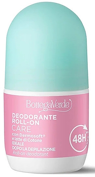 Дезодорант роликовый с молочком хлопка - Bottega Verde 48H Roll-On Deodorant With Dermosoft And Cotton Milk — фото N1