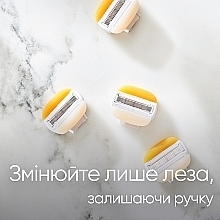 Сменные кассеты для бритья, 4 шт. - Gillette Venus Comfortglide & Olay Coconut Refills — фото N6