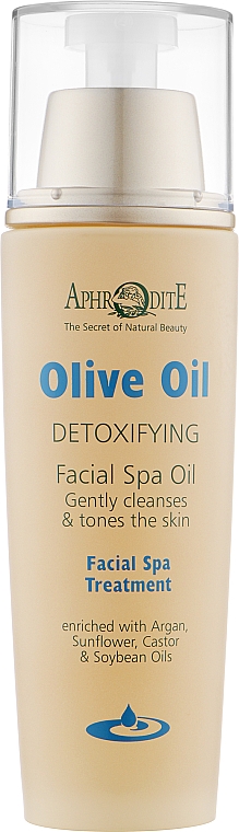 Очищающее оливковое масло для лица - Aphrodite Olive Oil Cleansing & Detoxifying Facial Spa Oil