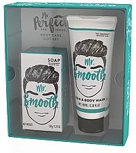 Набор "Mr Smooth" - The Somerset Toiletry Co. MR Smooth Gift Set (soap/150g + h/body/wash/100ml) — фото N1