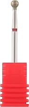 Фреза алмазная "Шарик" 001 035R, диаметр 2,5 мм, красная - Nail Drill — фото N1
