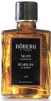 Масло для бороды - Noberu Of Sweden №101 Sandalwood Feather Beard Oil — фото N1
