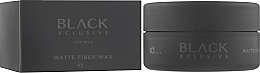 Матовый волоконный воск для коротких и средних волос - IdHair Black Xclusive Matte Fiber Wax — фото N2