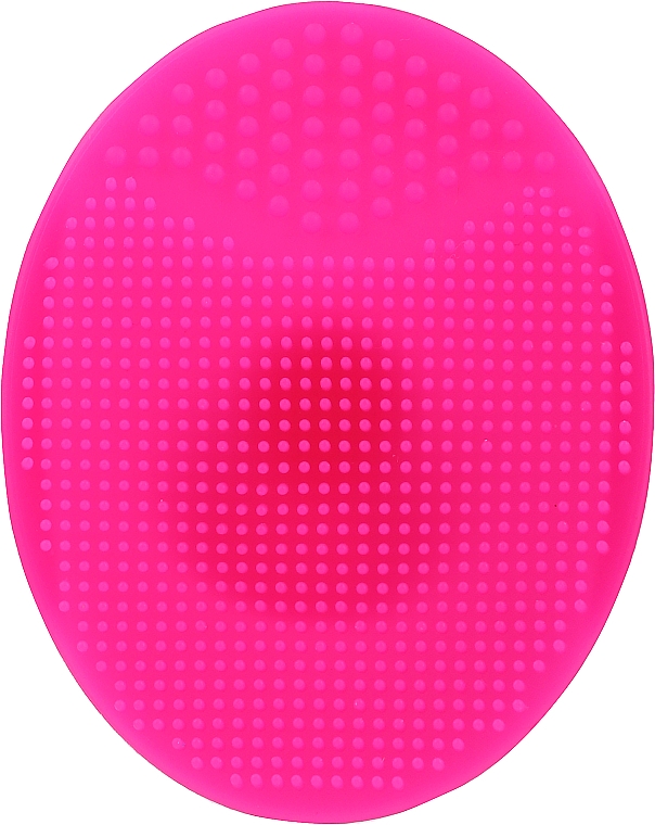 Спонж силіконовий для вмивання, PF-60, темно-рожевий - Puffic Fashion — фото N1