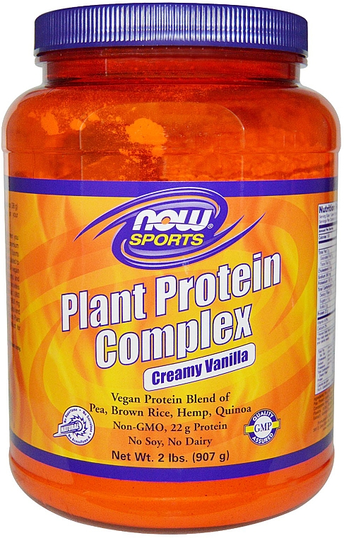 Комплекс растительных белков, сливочная ваниль - Now Foods Plant Protein Complex Creamy Vanilla — фото N2