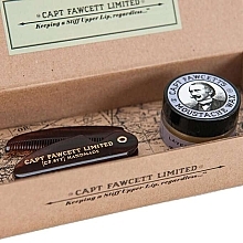 Парфумерія, косметика Набір - Captain Fawcett Moustache Wax & Folding Pocket Moustache Comb (CF.87T) (wax/15ml + comb/1pcs)