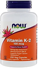 Витамин К2 100мг - Now Foods Vitamin K-2 100mg Veg Capsules — фото N1