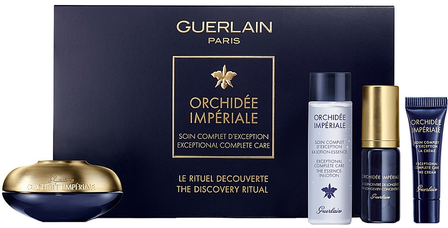 Набор - Guerlain Orchidee Imperiale The Discovery Ritual Set (f/ess/15ml + eyelip/cr/15ml + f/cons/5ml + f/cr/3ml) — фото N1