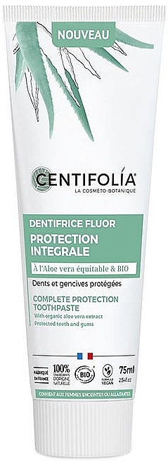 Органічна зубна паста "Свіжість м'яти", без фтору - Centifolia Intense Fresh Breath Toothpaste — фото N1