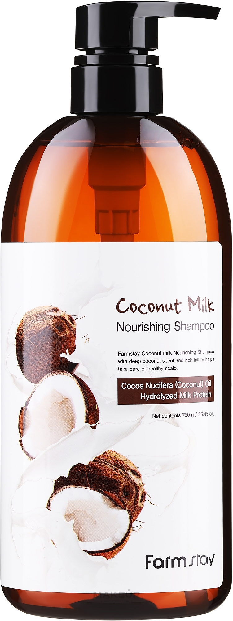 Шампунь для волосся - FarmStay Coconut Milk Nourishing Shampoo — фото 750ml
