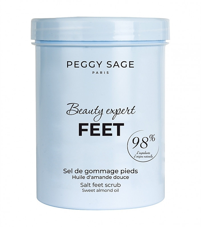 Солевой скраб для ног с маслом сладкого миндаля - Peggy Sage Beauty Expert Salt Feet Scrub  — фото N2