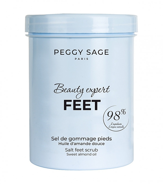 Сольовий скраб для ніг з олією солодкого мигдалю - Peggy Sage Beauty Expert Salt Feet Scrub — фото N2