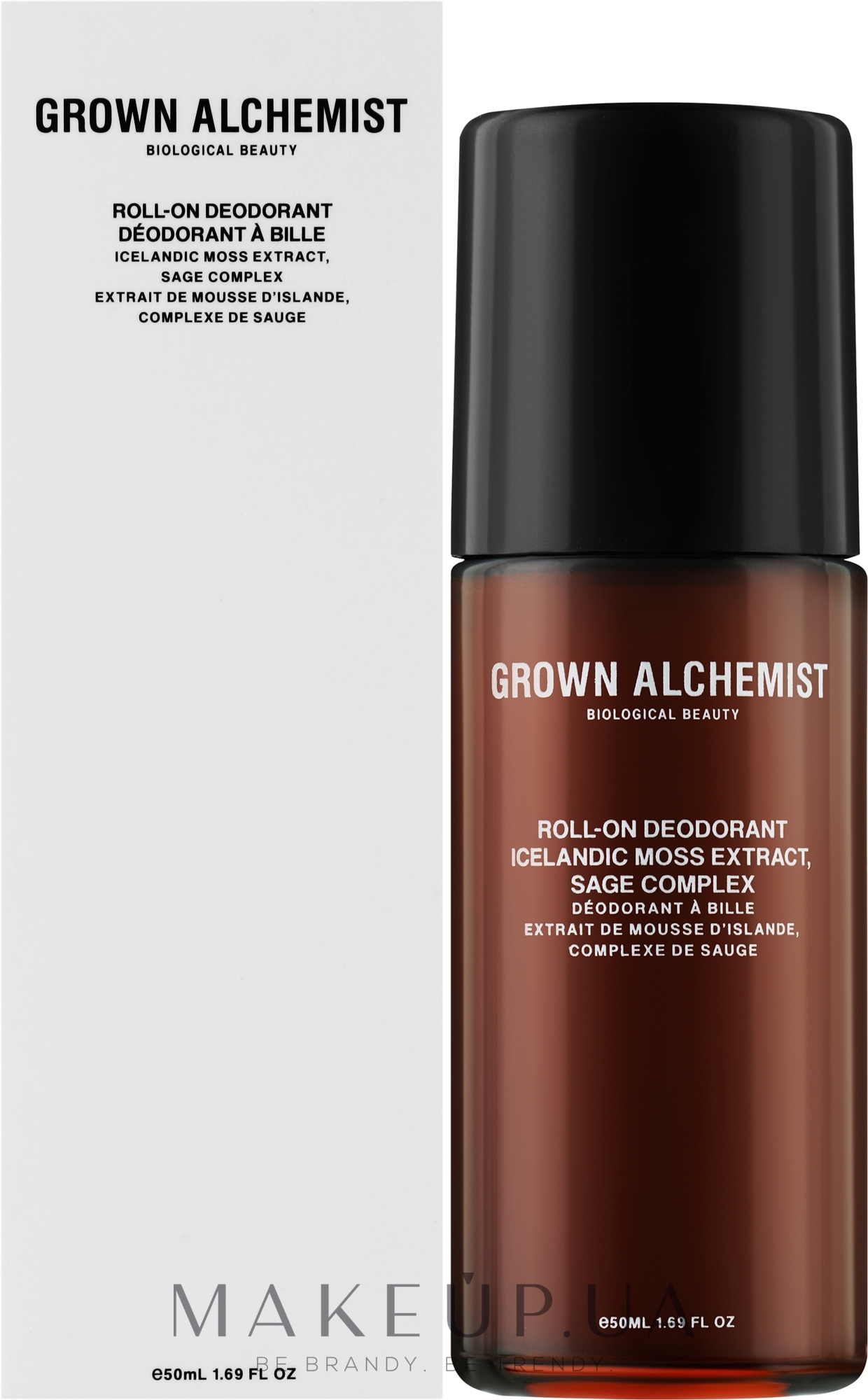 Роликовый дезодорант "Исландский мох, шалфей" - Grown Alchemist Roll-On Deodorant — фото 50ml