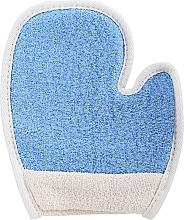 Массажная перчатка с большим пальцем, из хлопка, голубая - RedRings Cotton Mittenwith Terry Thumb — фото N1