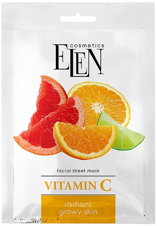 Тканевая маска для лица - Elen Cosmetics Vitamin C — фото N1