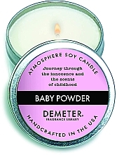 Ароматическая соевая свеча "Детская присыпка" - Demeter Fragrance The Library of Fragrance Baby Powder Soy Candle — фото N1