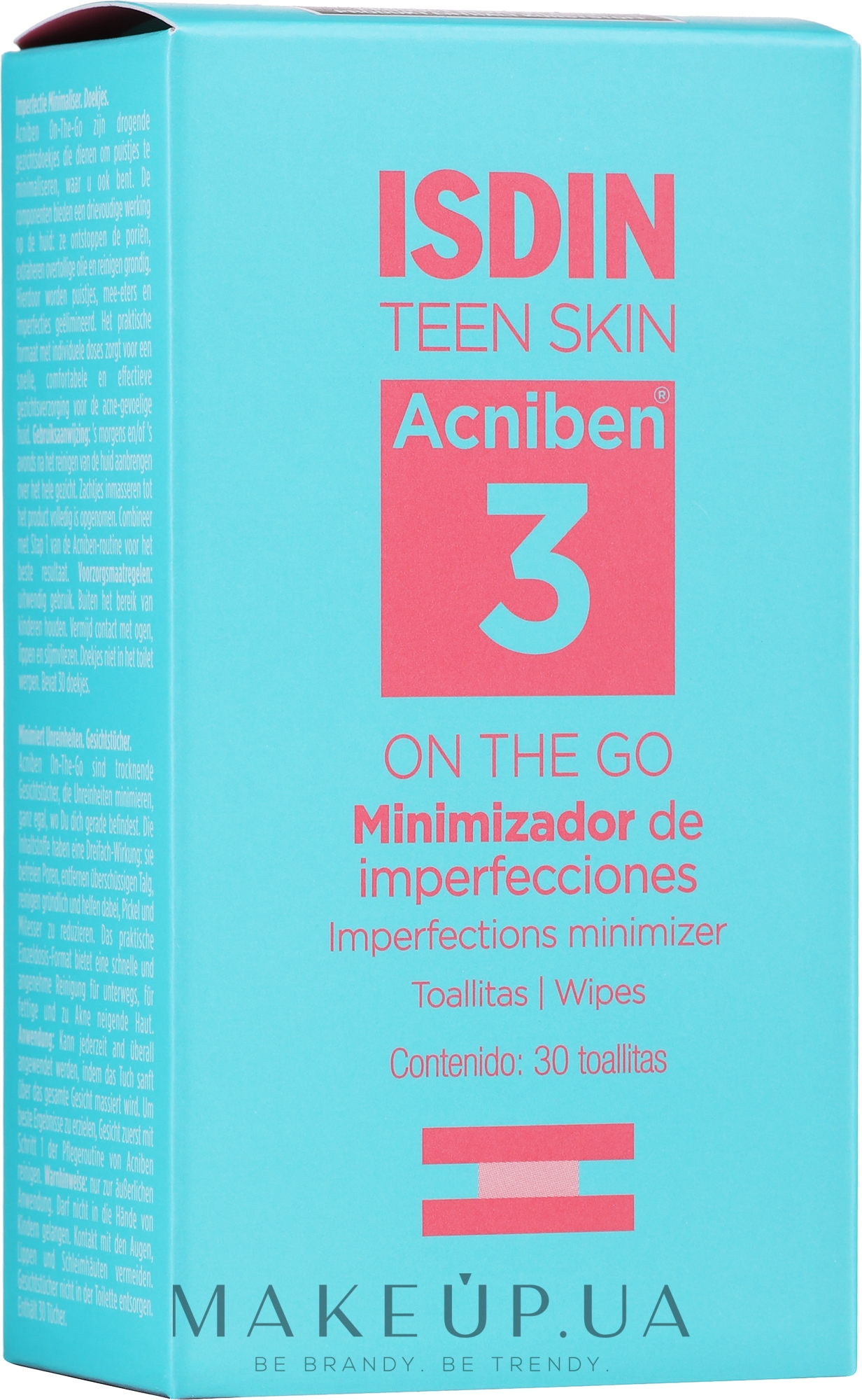 Очищающие салфетки для лица - Isdin Teen Skin Acniben — фото 30шт