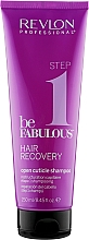 Духи, Парфюмерия, косметика Очищающий шампунь открывающий кутикулу Шаг 1 - Revlon Professional Be Fabulous Hair Recovery Shampoo
