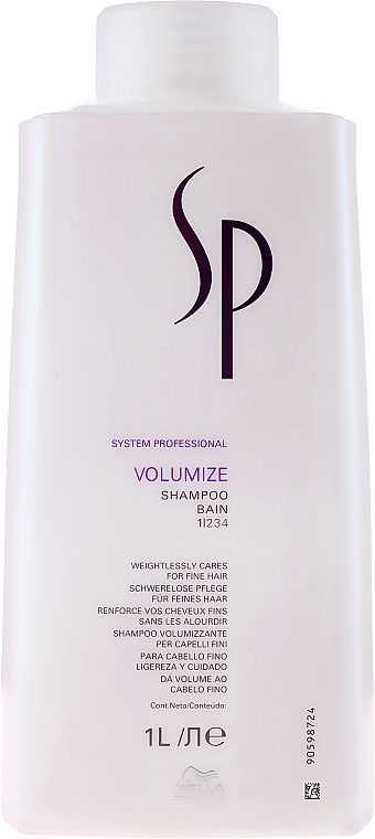 Шампунь для укрепления тонких волос - Wella Professionals Wella SP Volumize Shampoo — фото N3