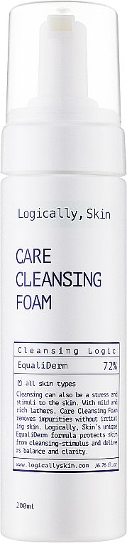 М’яка очищувальна пінка для вмивання - Logically, Skin Care Cleansing Foam — фото N1