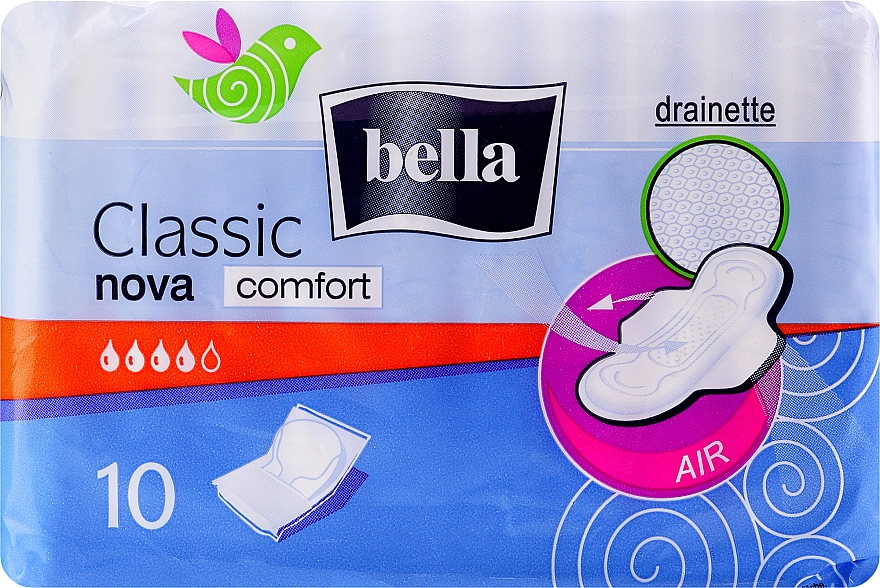 Прокладки Classic Nova Comfort Drai, 10шт - Bella — фото N4