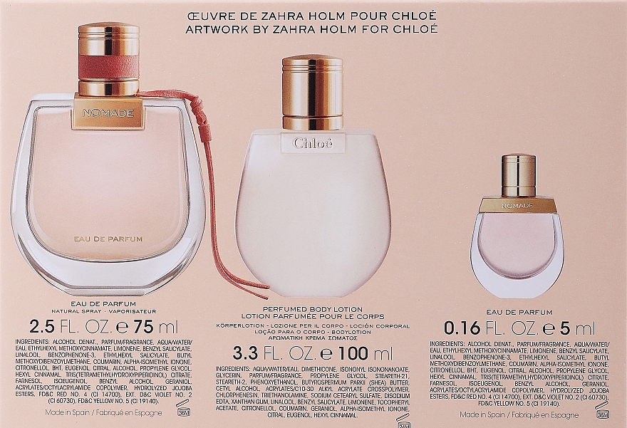 Chloé Nomade - Набір (edp/75ml + b/lot/100ml + edp/mini/5ml) — фото N4